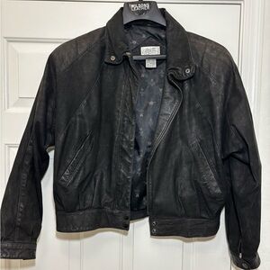 Nordstrom Vintage black Leather Jacket